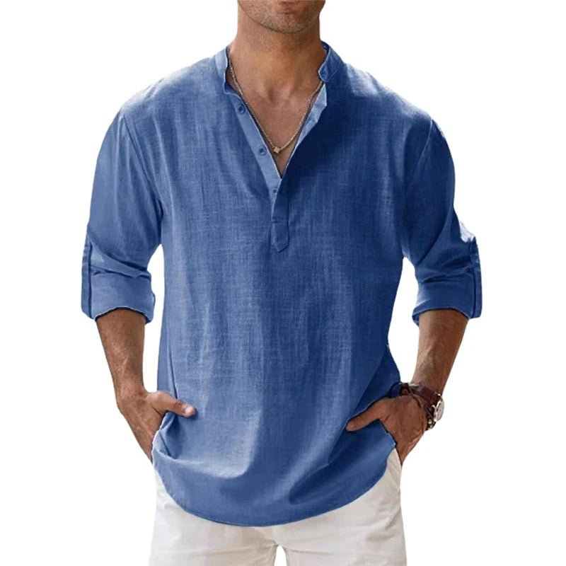 Camisa Frank Casual Verão de Linho